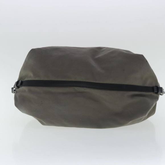 SAINT LAURENT Shoulder Bag Canvas Leather Gray Black Silver Auth bs19151 - Picture 9 of 16